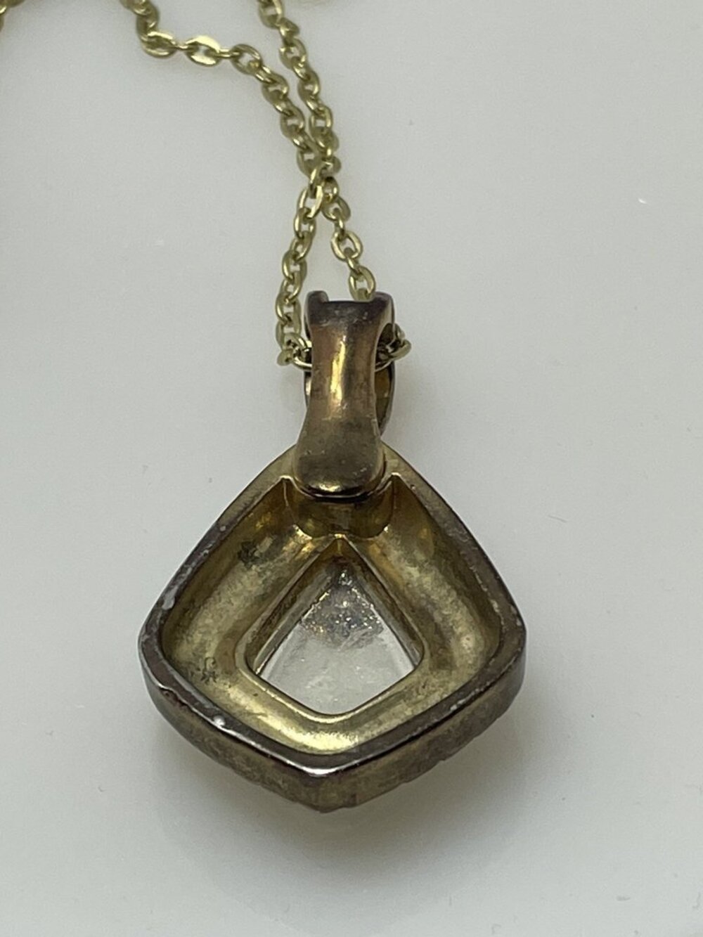 Premier Designs Salisbury 4300 Pendant Silver Tone Antiqued Gold Magnetic Bail - Picture 5 of 7
